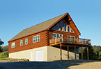 Chalet log sided home
