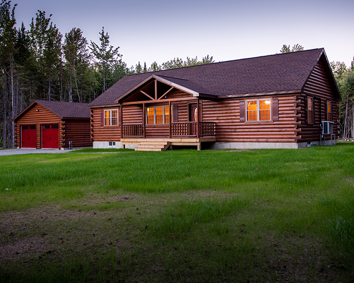 log home builders in maine
