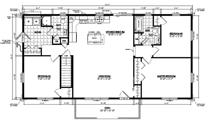 Floor Plan for log home