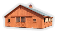 double wide horse barn