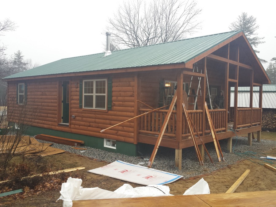 log home installation