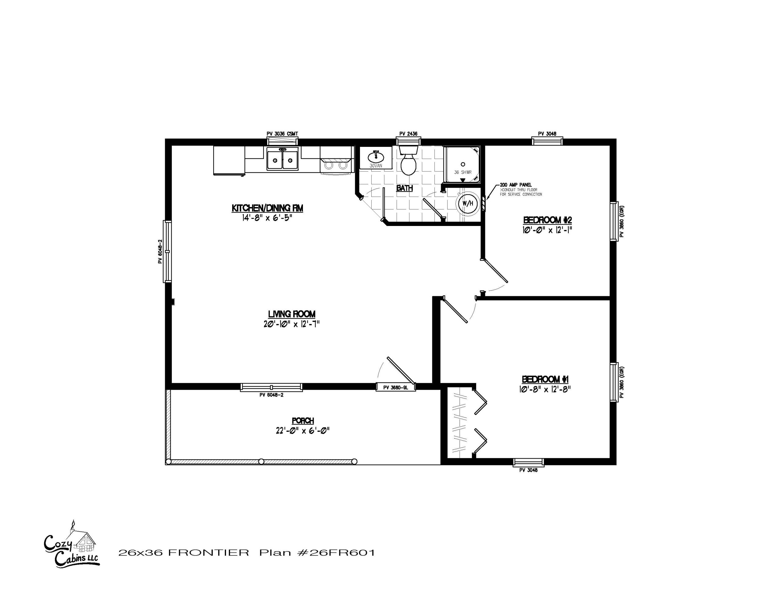 26x36 Frontier Home