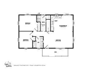 26x42 Pioneer home plan