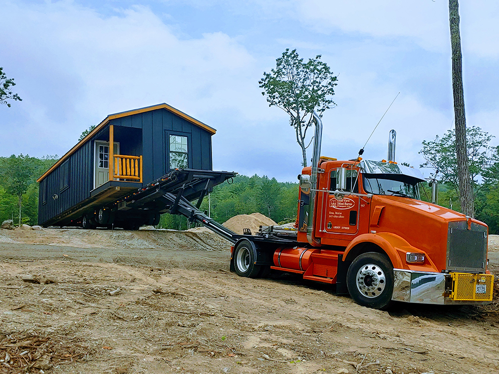 delivering a barn