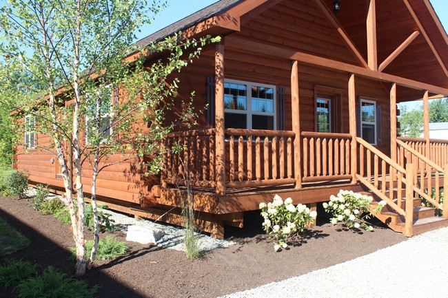 log home landscaping