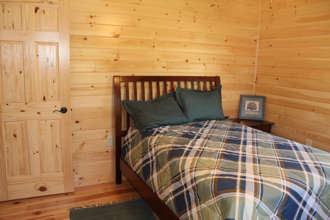 log sided home bedroom 2