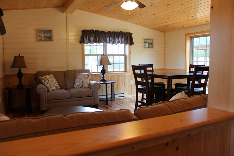 Dining area log home