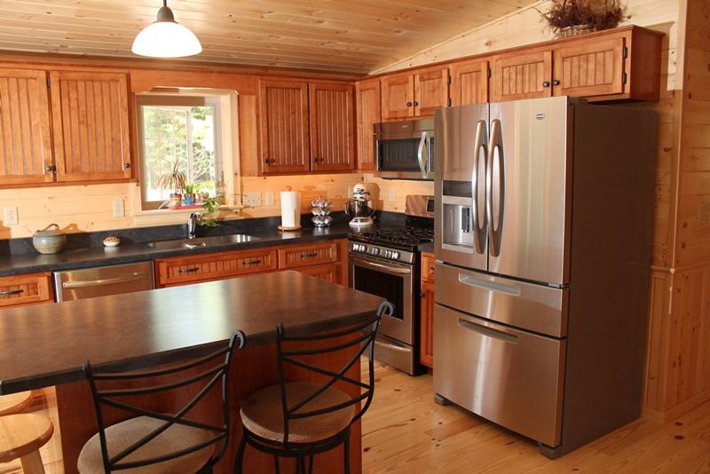 log home kitchen 2