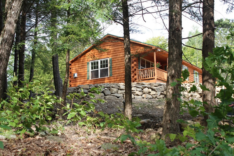 log sided home Augusta, Maine