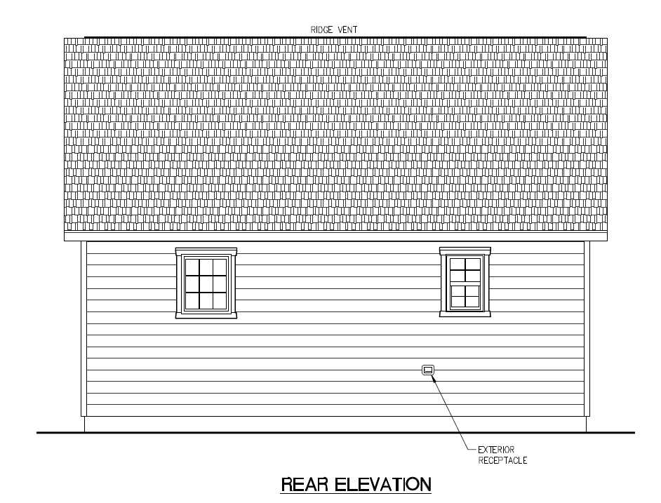 Accessory dwelling unit rear view