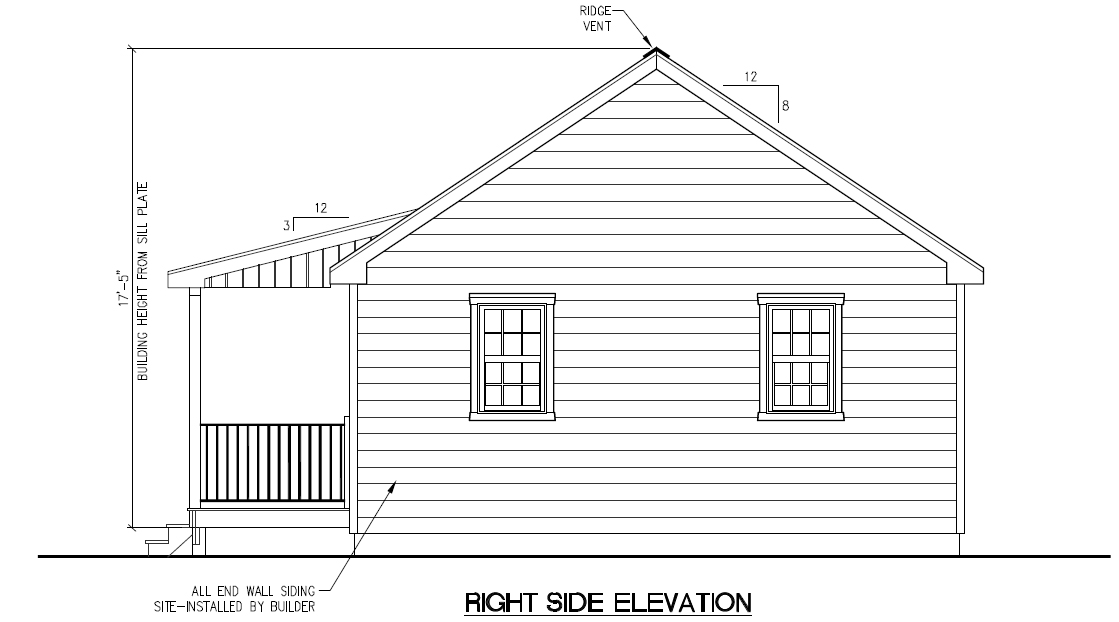 Maine certified log home right side