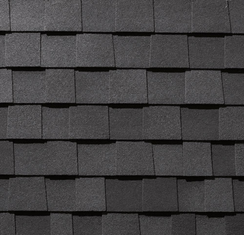 2-tone black shingle color for storage building