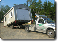 Loading a mini barn