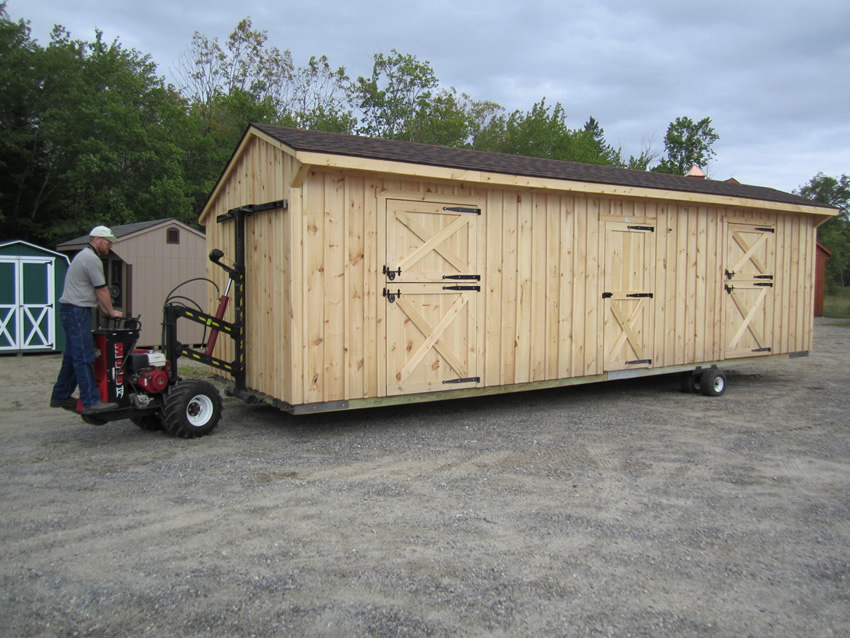 The mule for delivering barns