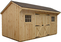 Pine storage building