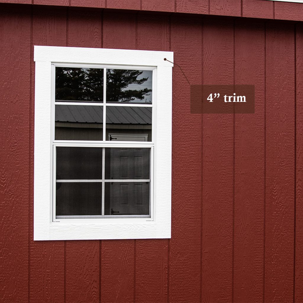 storage window with plain trim