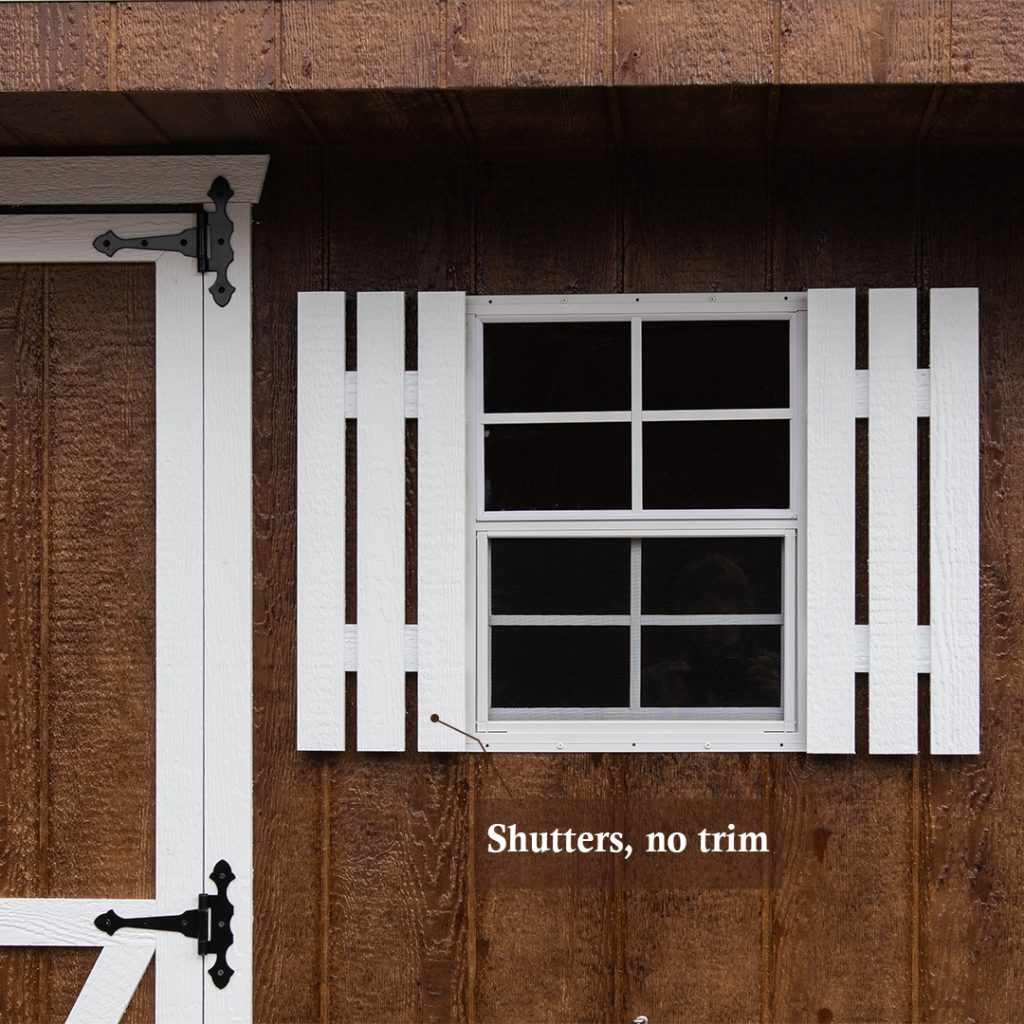 plain window with shutters