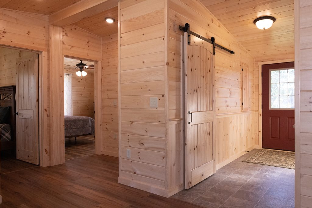 Log sided home interior 1