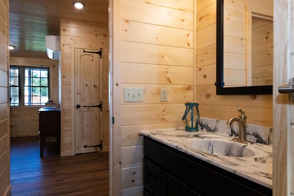 Log sided home interior 2