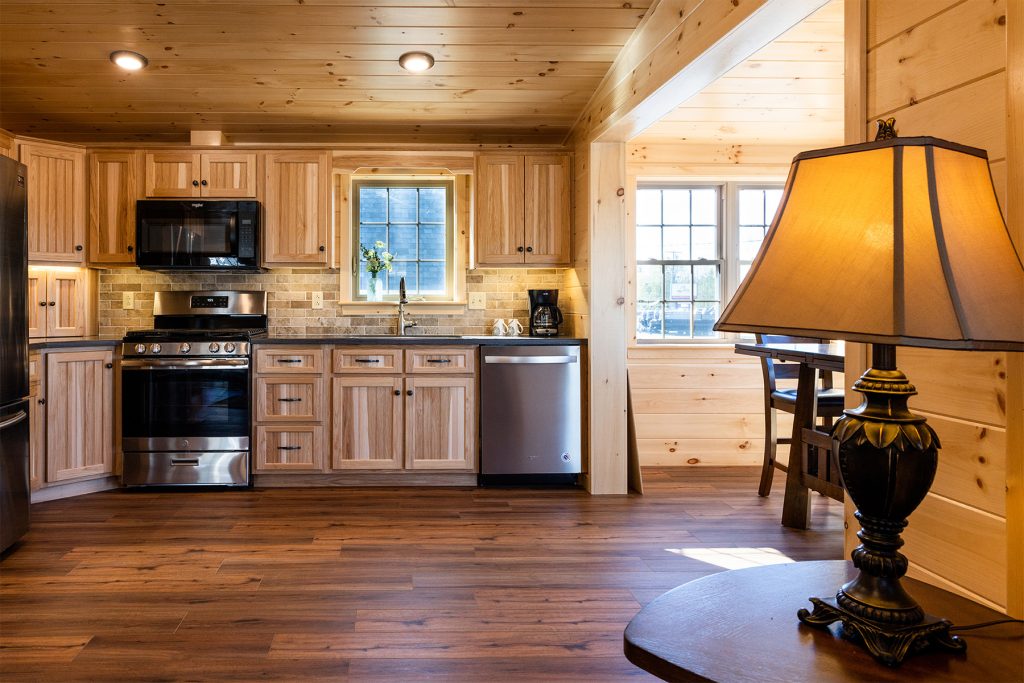 Log sided home interior 6