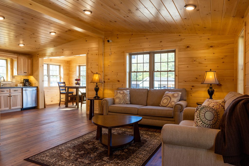 Log sided home interior 7