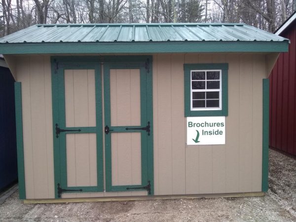 painted storage shed