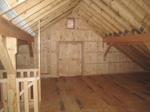 modular horse barn attic storage