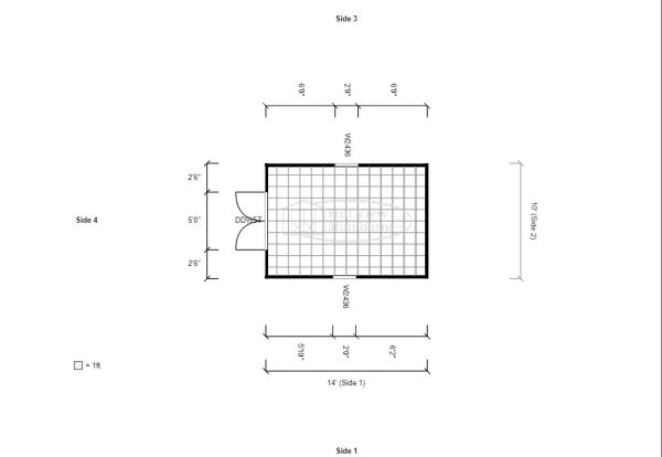 storage shed floor plan