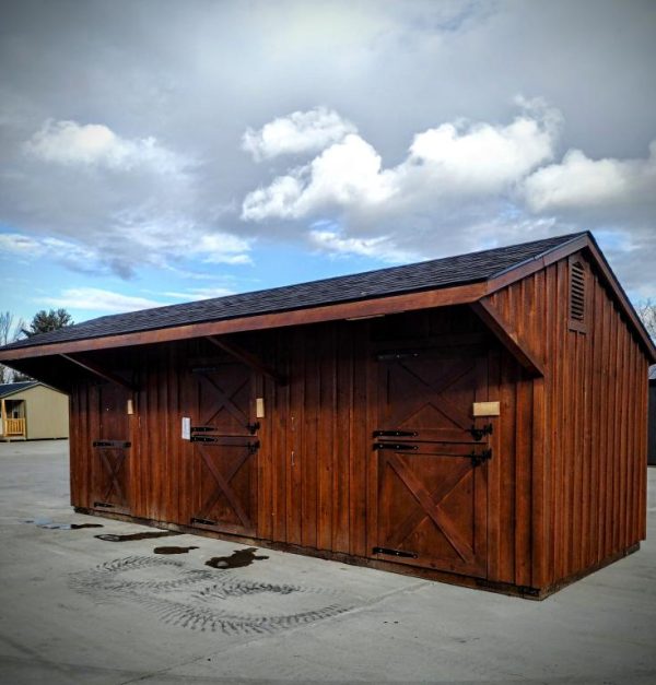 Horse Barn Shed Row front