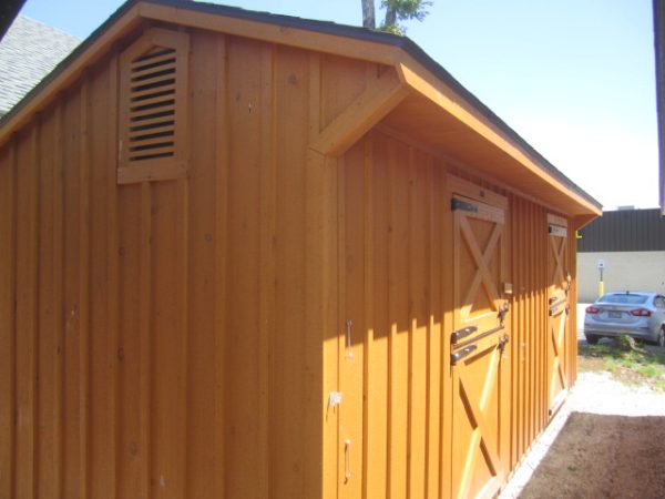 Shed row horse barns