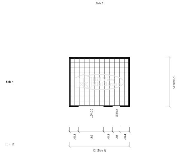 small storage building floor plan