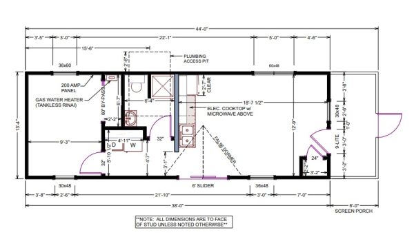 Acadia camp floor plan