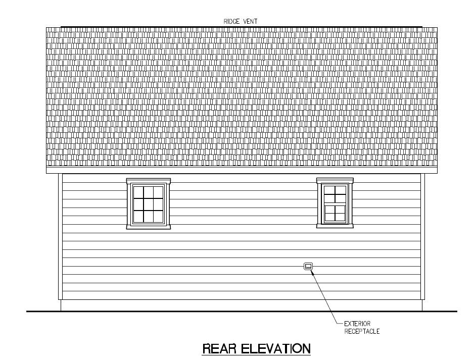 Rockwood home rear elevation