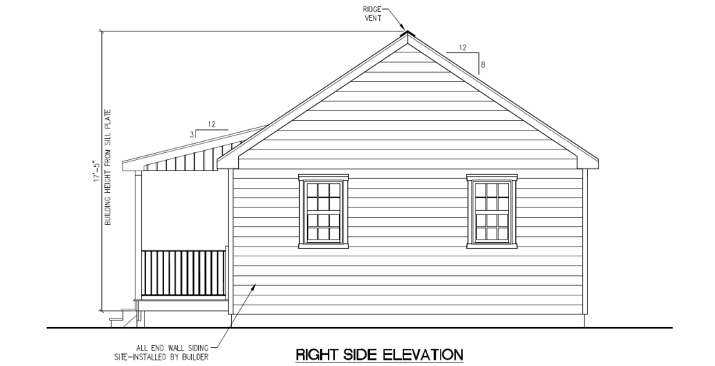 Log sided single bedroom home