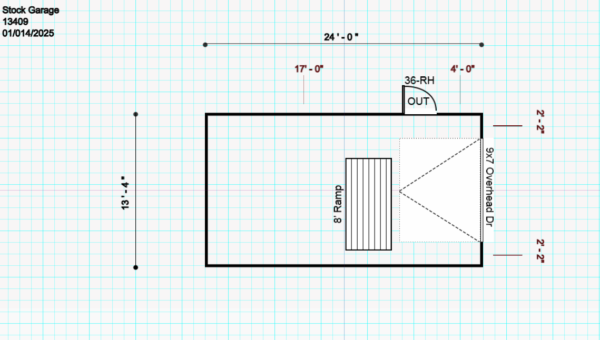 13409.3 Garage 13.3'x24' - Image 2