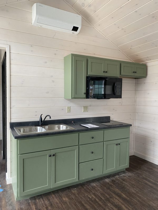 Camp kitchen and heat pump