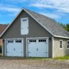 two car garage with 2 bays