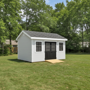 Backyard storage shed