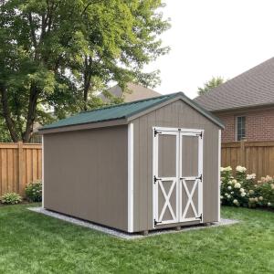 Backyard storage shed