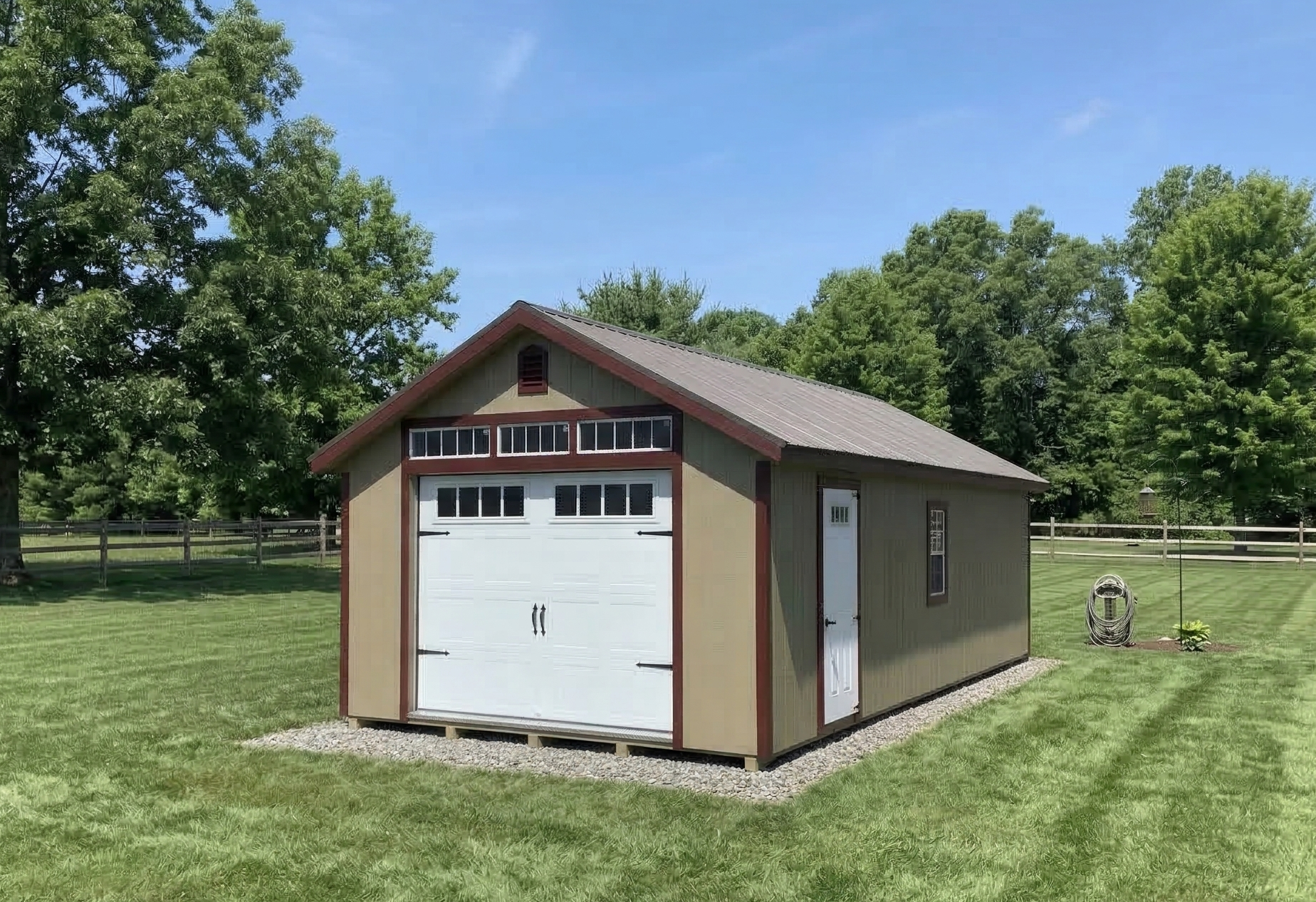 Backyard garage