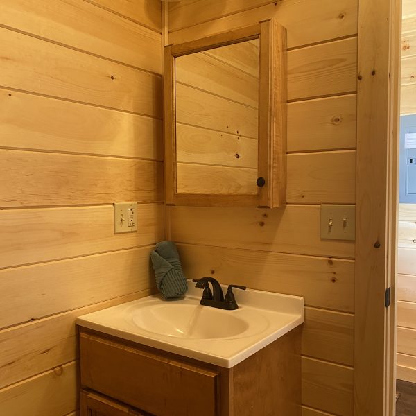 bath vanity in camp