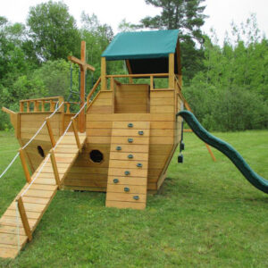 outdoor playset with slide