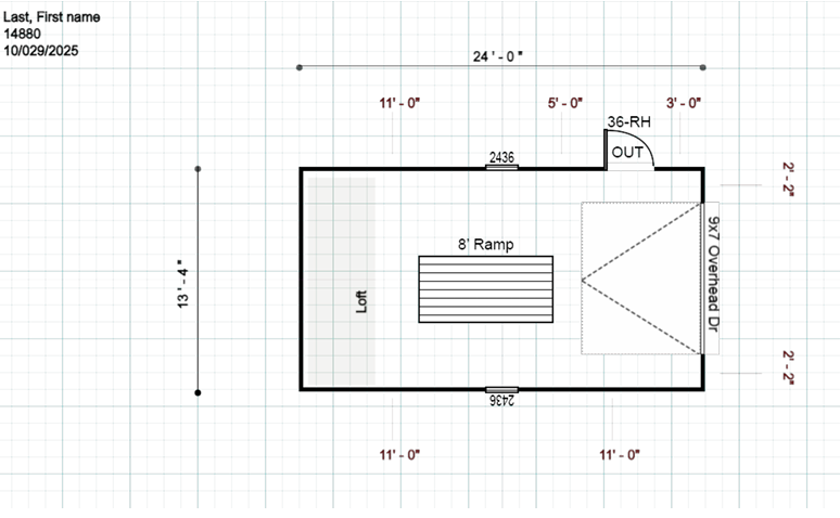 14880.1 Garage 13'4x24 - Image 2