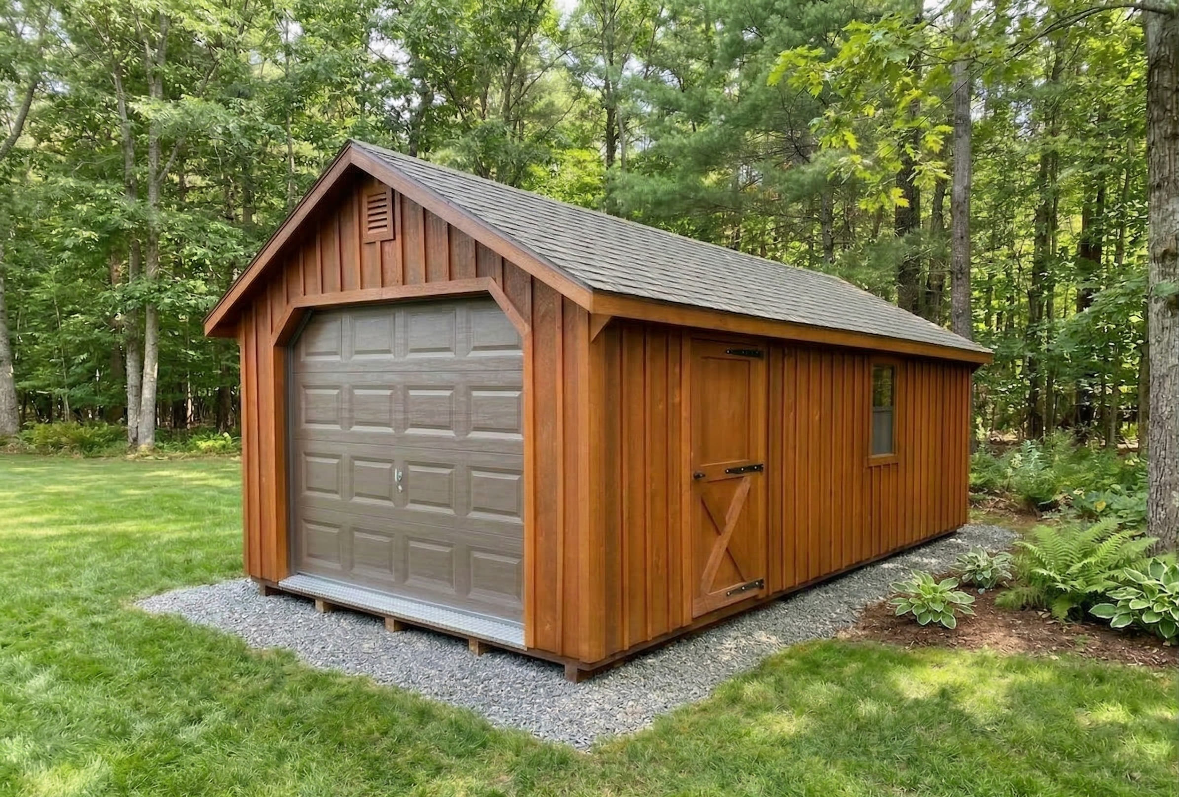 Backyard garage