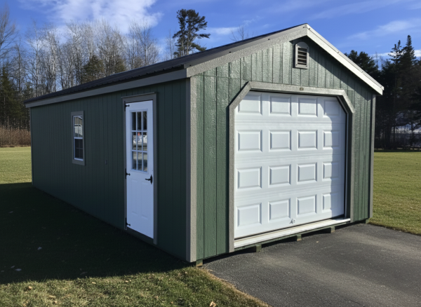 Single car garage for car, 4-wheeler, or additional storage
