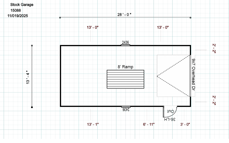 15088.5 Garage 13'4x28 - Image 2