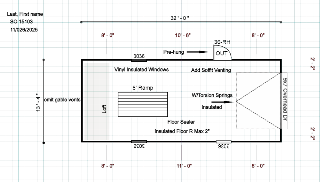 15103 Garage 13'4x32 - Image 2