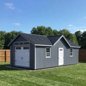 Backyard garage