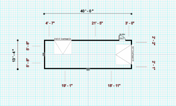 15083.1 Garage 13'4x40