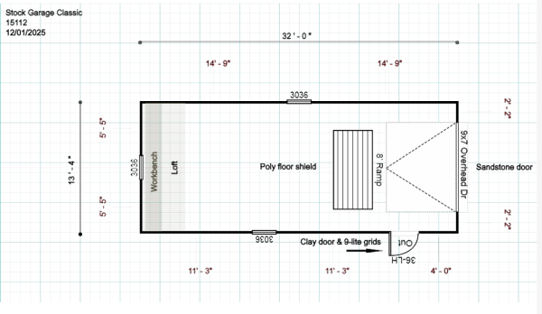 15127.2 Garage 13'4x32